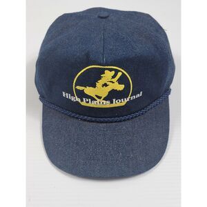 High Plains‎ Journal Denim Blue Nissin Hat Baseball Cap adjustable Snapback